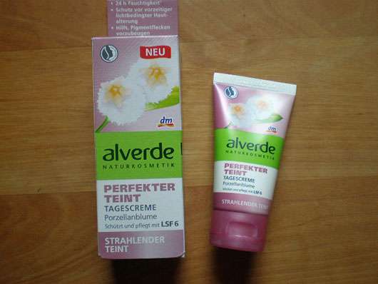 alverde Perfekter Teint Tagescreme Porzellanblume