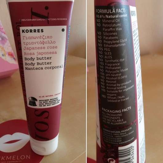 KORRES Japanese Rose Body Butter