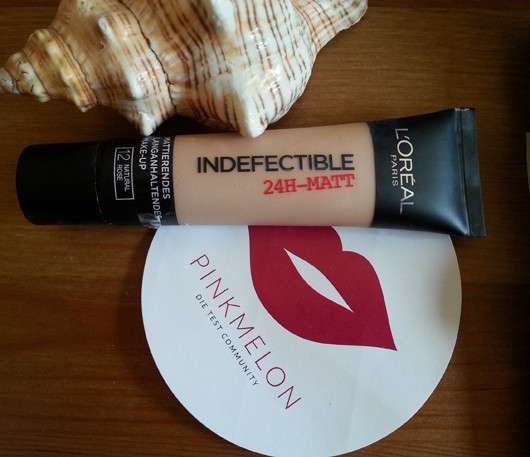 L’Oreal Paris Indefectible Matt Make-Up, Farbe: 12 Natural Rose