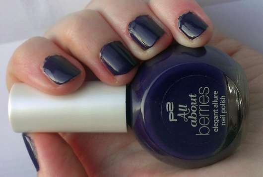 p2 all about berries elegant allure nail polish, Farbe: 070 blackberry passion (LE) 