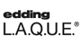 Logo: edding L.A.Q.U.E.