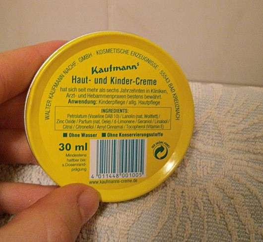 Kaufmanns Haut- und Kindercreme