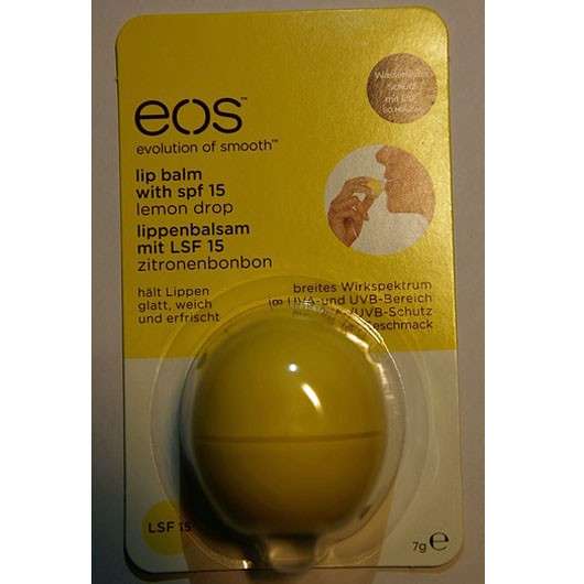 <strong>eos</strong> Smooth Spheres Organic Lip Balm - Sorte: Lemon Drop
