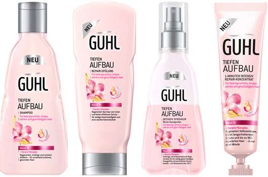 GUHL Tiefenaufbau Serie mit Monoi-Öl und Keratin³ Komplex