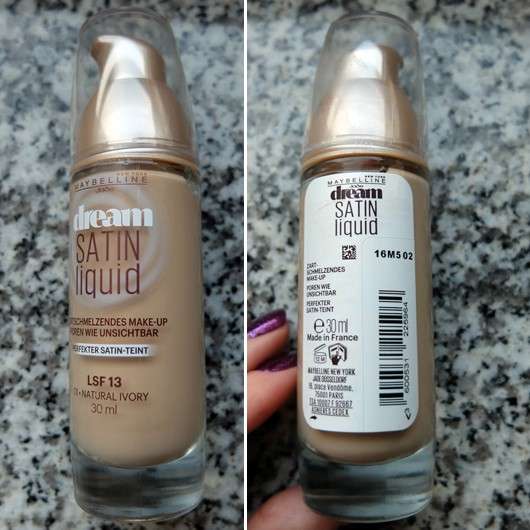 Maybelline Dream Satin Liquid Make-up, Farbe: 01 Natural Ivory