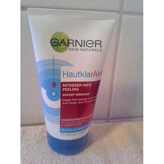 Test Gesichtspeeling Garnier Natural Skin Hautklar Aktiv Mitesser Weg Peeling Testbericht Von Vanihihihi