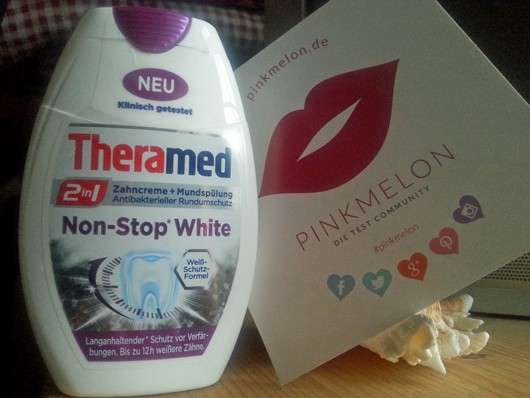 Theramed 2in1 Zahncreme + Mundspülung Non-Stop White