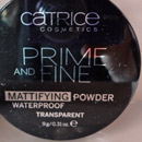 Catrice Prime And Fine Mattifying Powder Waterproof, Farbe: 010 Transluscent
