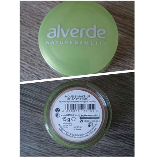 alverde Mousse Make-up, Farbe: 02 Rosy Beige