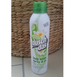 Produktbild zu duschdas Body Lotion Spray & Go Gurken- & Seerosenduft