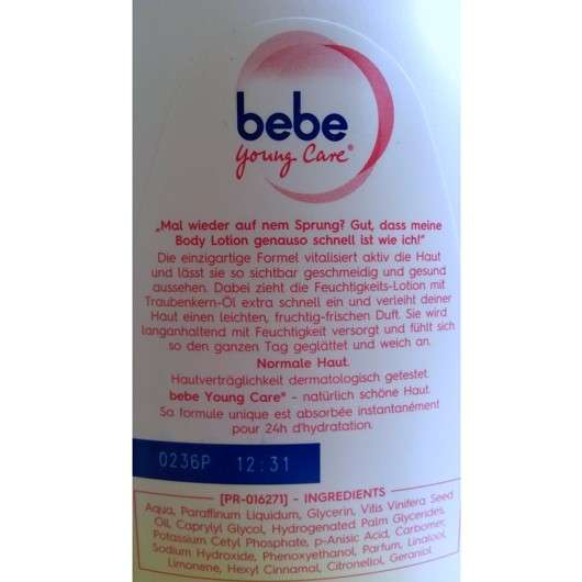 bebe Young Care Body Lotion Express 