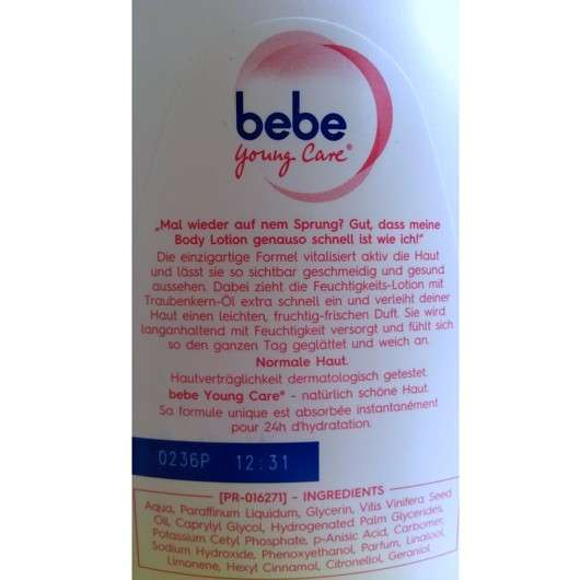 bebe Young Care Body Lotion Express 