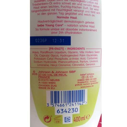 bebe Young Care Body Lotion Express 