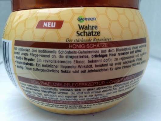 Garnier Wahre Schätze Der stärkende Reparierer Tiefenpflege-Maske Honig-Geheimnisse
