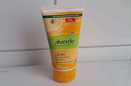 alverde Sonnencreme Bio-Sanddorn Bio-Olive LSF 30