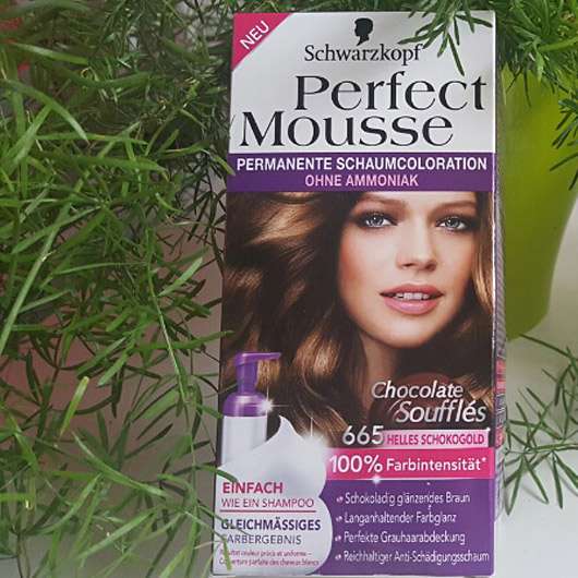 Schwarzkopf Perfect Mousse Permanente Schaumcoloration, Farbe: 665 Helles Schokogold