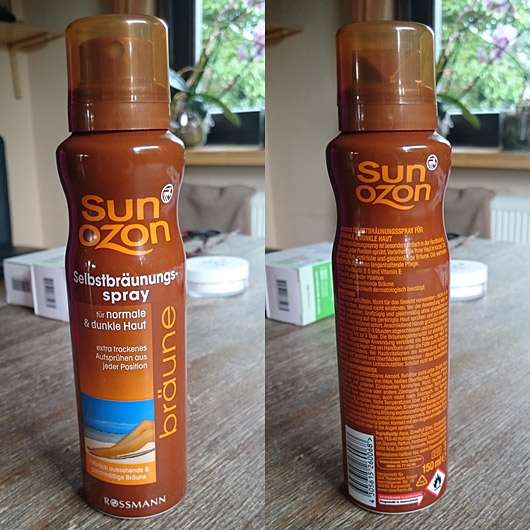 SunOzon Selbstbräunungsspray für normale & dunkle Haut