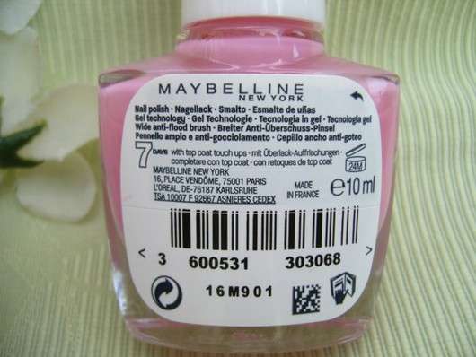 Maybelline Superstay Forever Strong 7 Days Nagellack, Farbe: 120 Flushed Pink
