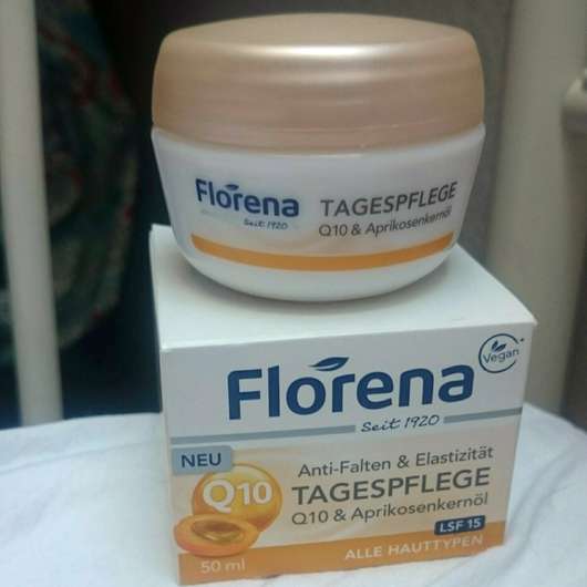 Florena Anti-Falten & Elastizität Tagespflege Q10 & Aprikosenkernöl LSF 15