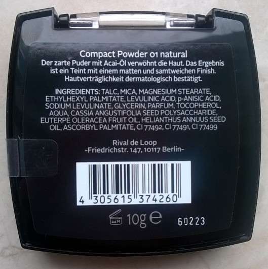 Rival de Loop Compact Powder, Farbe: 01 natural
