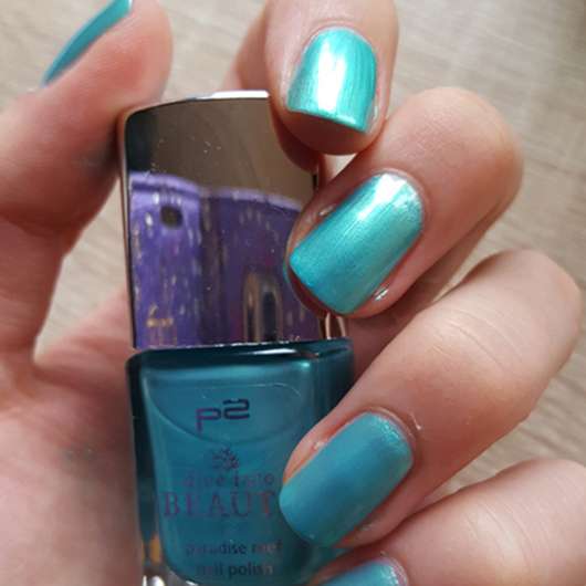 p2 dive into beauty paradise reef nail polish, Farbe: 040 emerald sea (LE)