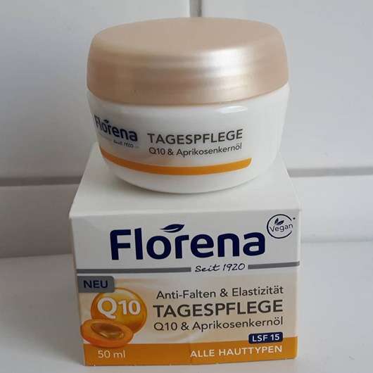 Florena Anti-Falten & Elastizität Tagespflege Q10 & Aprikosenkernöl LSF 15