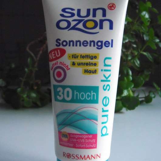 SunOzon pure skin Sonnengel LSF 30 (für fettige & unreine Haut)