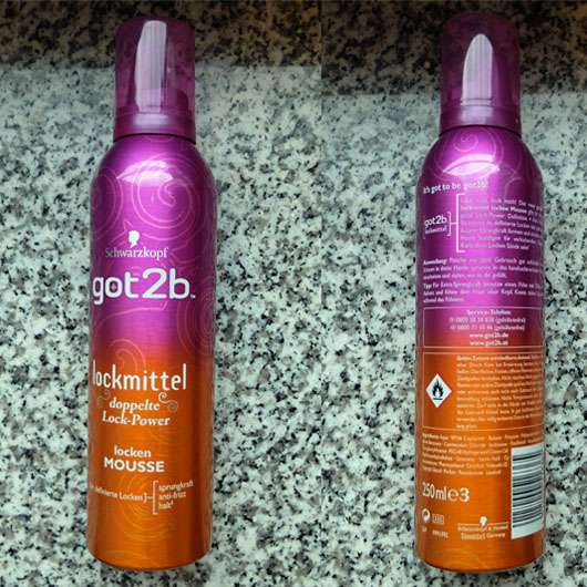 Schwarzkopf got2b lockmittel doppelte Lock-Power locken MOUSSE