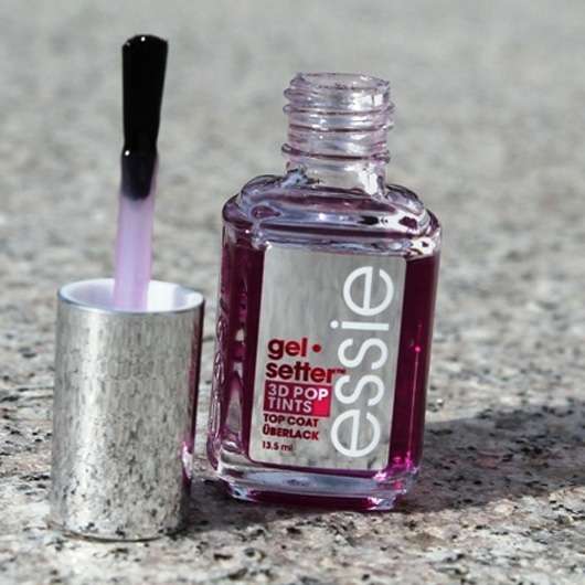 essie Gel Setter 3D Pop Tint Top Coat, Farbe: Inflight Delight (LE) Pinsel