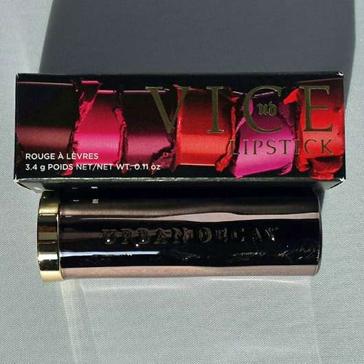 Urban Decay VICE Lipstick, Farbe: 714 (Mega Matte Finish) Verpackung und Design