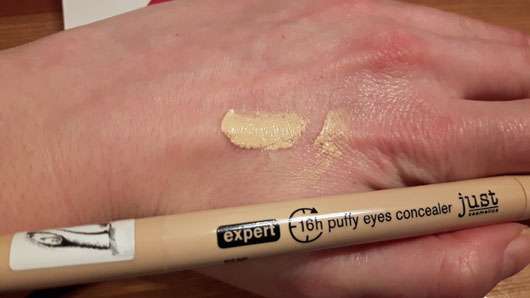 just cosmetics expert 16h puffy eyes concealer, Farbe: 010 light - Farbabgabe