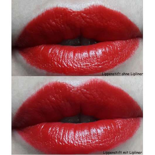 L.O.V LIPaffair Color & Care Lip Pencil, Farbe: 100% Christina - auf den Lippen aufgetragen