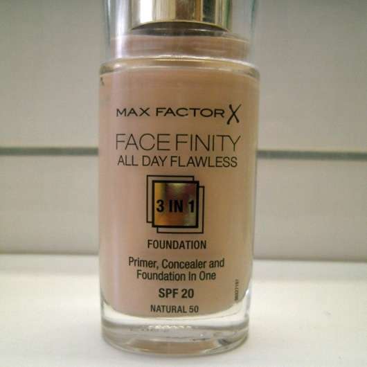Max Factor Face Finity All Day Flawless 3in1 Foundation, Farbe: 50 Natural Design