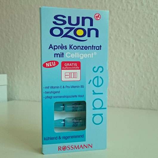 SunOzon Après Konzentrat-Verpackung