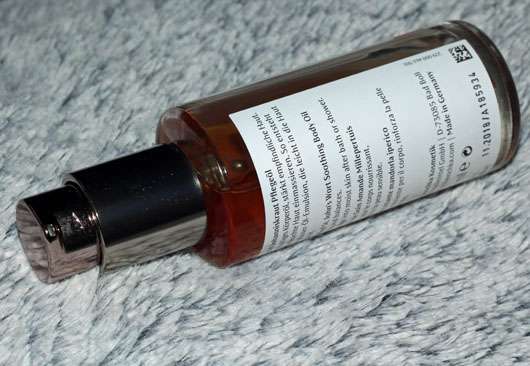 Dr. Hauschka Mandel Johanniskraut Pflegeöl - liegende Flasche