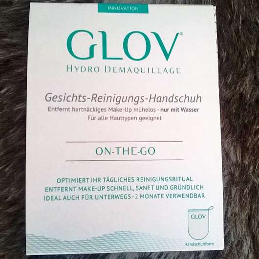 GLOV On-The-Go Gesichts-Reinigungs-Handschuh Verpackung