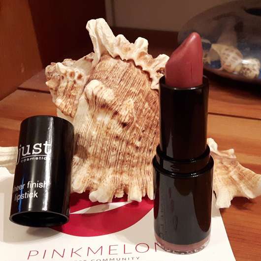 geöffneter just cosmetics sheer finish lipstick, Farbe: 020 interlude