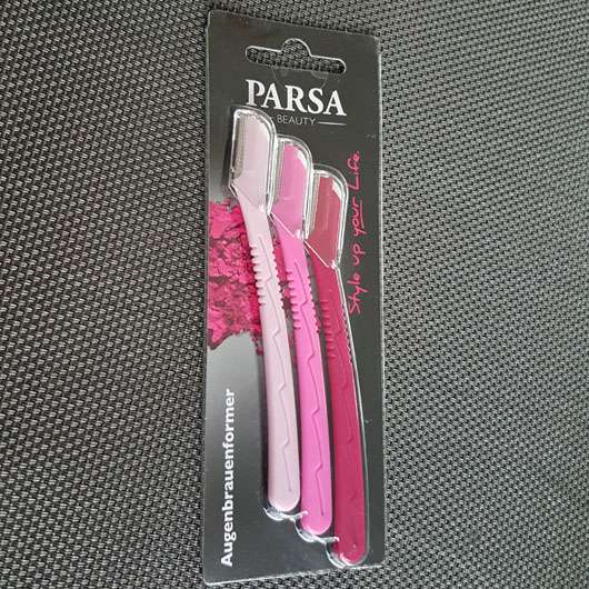 PARSA Beauty Augenbrauen- und Gesichtshaartrimmer - Verpackung 3er Pack