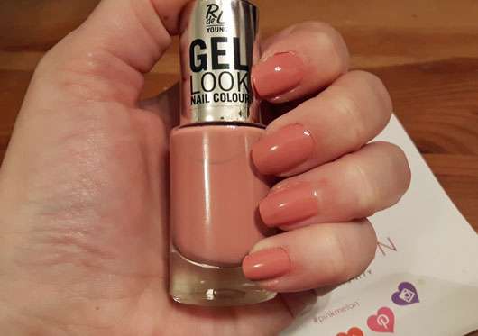 Rival de Loop Young Gel-Look Nail Colour, Farbe: 02 getting cosy - auf den Nägeln aufgetragen