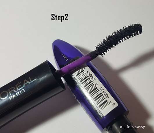 L'Oreal Paris False Lash Superstar X-Fiber Mascara Step 2