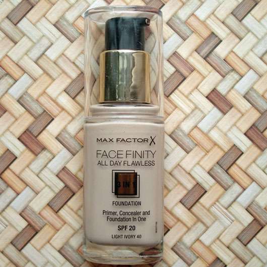 <strong>Max Factor</strong> Face Finity All Day Flawless 3 in 1 Foundation - Farbe: 40 Light Ivory