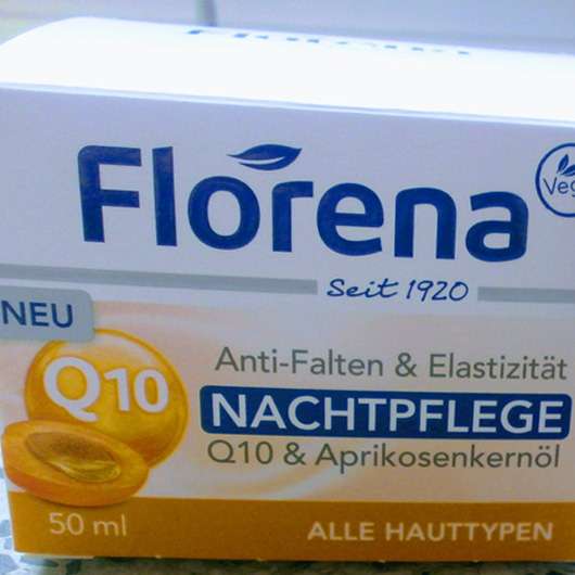 <strong>Florena</strong> Anti-Falten & Elastizität Nachtpflege Q10 & Aprikosenkernöl