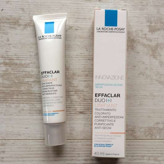 La Roche-Posay Effaclar Duo (+) Unifiant getönte Tagescreme, Farbe: Light - Tube und Verpackung