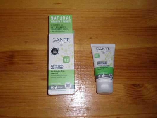 SANTE Beruhigende Nachtcreme Tube und verpackung