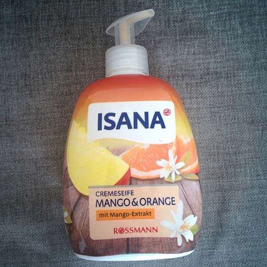 Verpackung der ISANA Cremeseife Mango & Orange