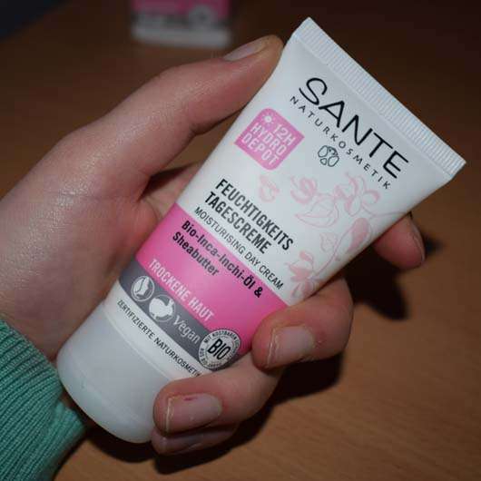 Tube der SANTE Naturkosmetik Feuchtigkeits Tagescreme