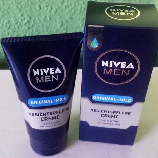 NIVEA MEN Original-Mild Gesichtspflege Creme - Standtube und Verpackung