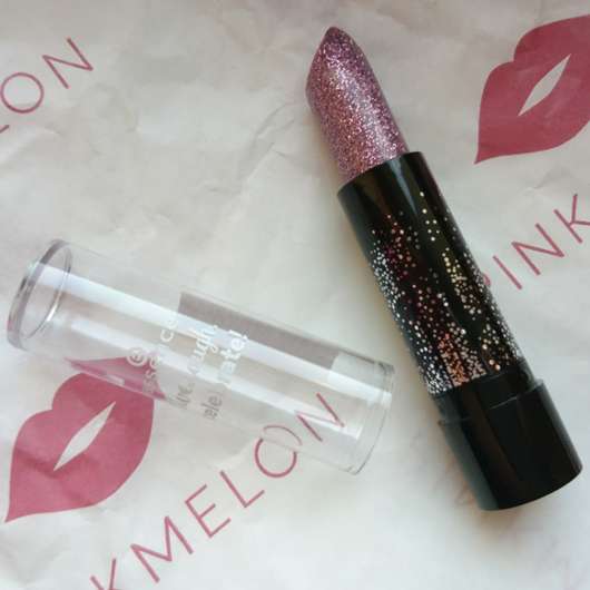 essence live laugh celebrate glitter lipstick, Farbe: 01 bring on the bling (LE)