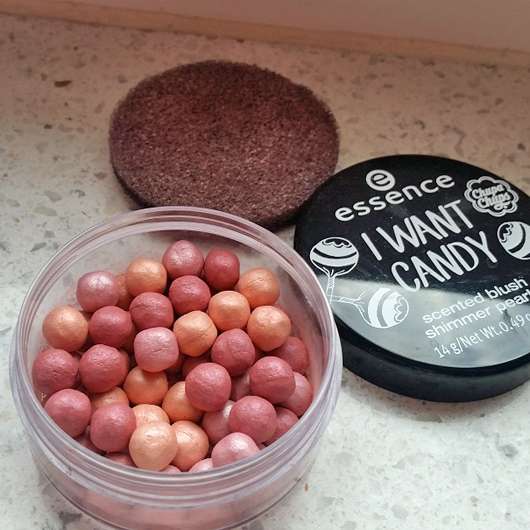 Dose der essence I want candy scented blush shimmer pearls (LE)