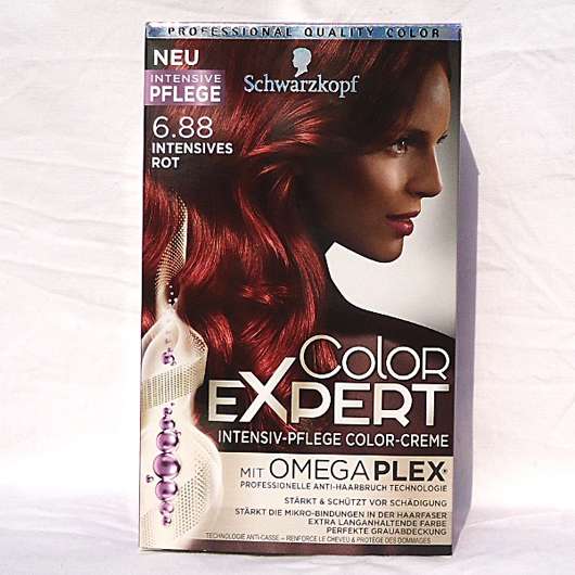 Schwarzkopf Color Expert Intensiv-Pflege Color-Creme, Farbe: 6.88 Intensives Rot Verpackung und Design